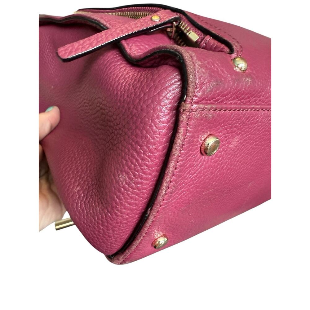 Kate Spade New York Baxter Street Fernrose Leather Shoulder bag Tote Bag Plum Lg - Picture 10 of 16
